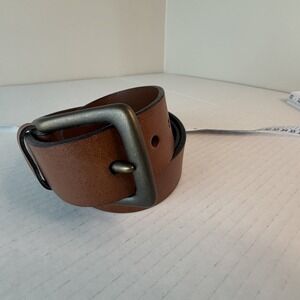 Levi's Wide Brown Genuine Leather Work Belt - Men's Size 36/90 Classic